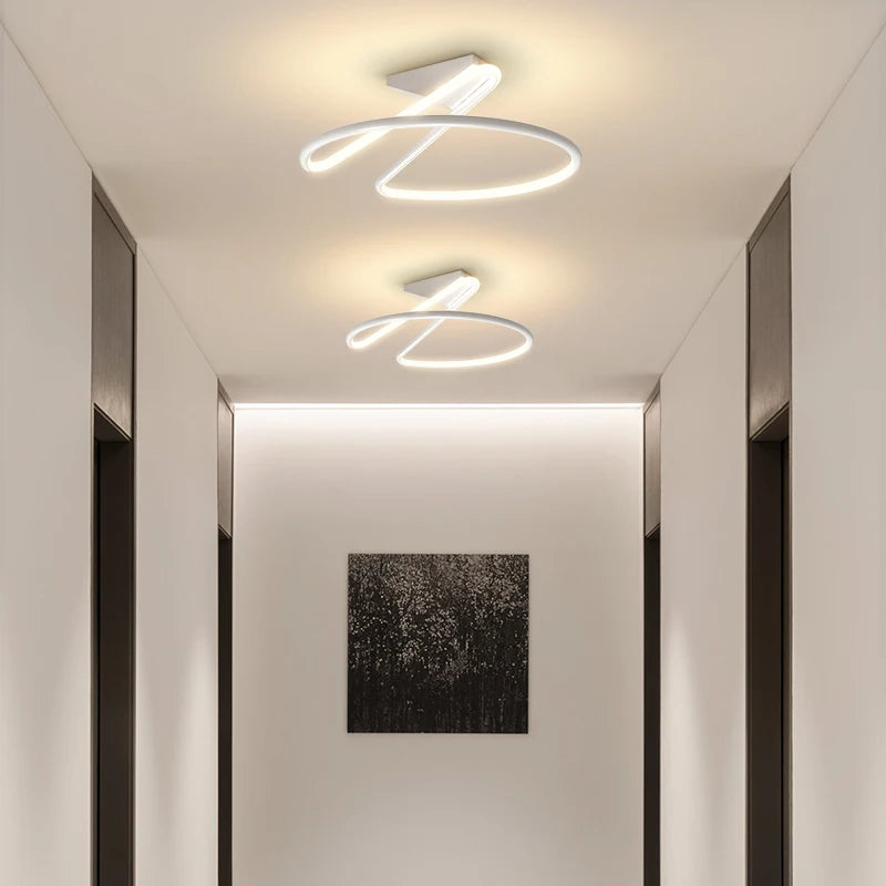 TONDI moderne minimaliste Led lustre pour couloir allée chambre salon plafonnier luminaires