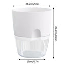 pot de fleurs auto-arrosant en plastique pour plantes succulentes