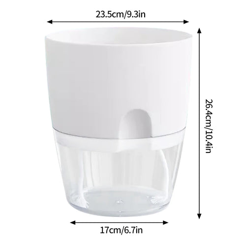 pot de fleurs auto-arrosant en plastique pour plantes succulentes - vue 14 sur 14