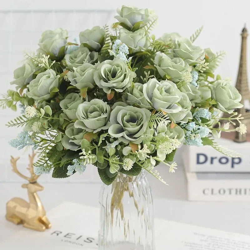 bouquet de pivoines artificielles pour mariage et décoration intérieure - vue 8 sur 15