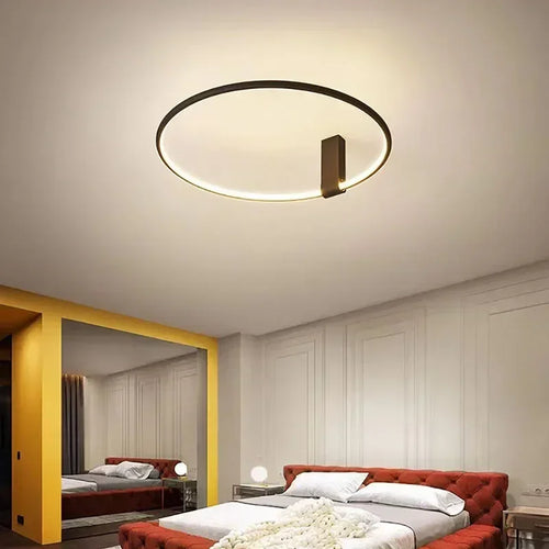 Plafond moderne à LEDs lumière pour chambre salon salle à manger étude rotatif Lustre décoration de la maison luminaire Lustre
