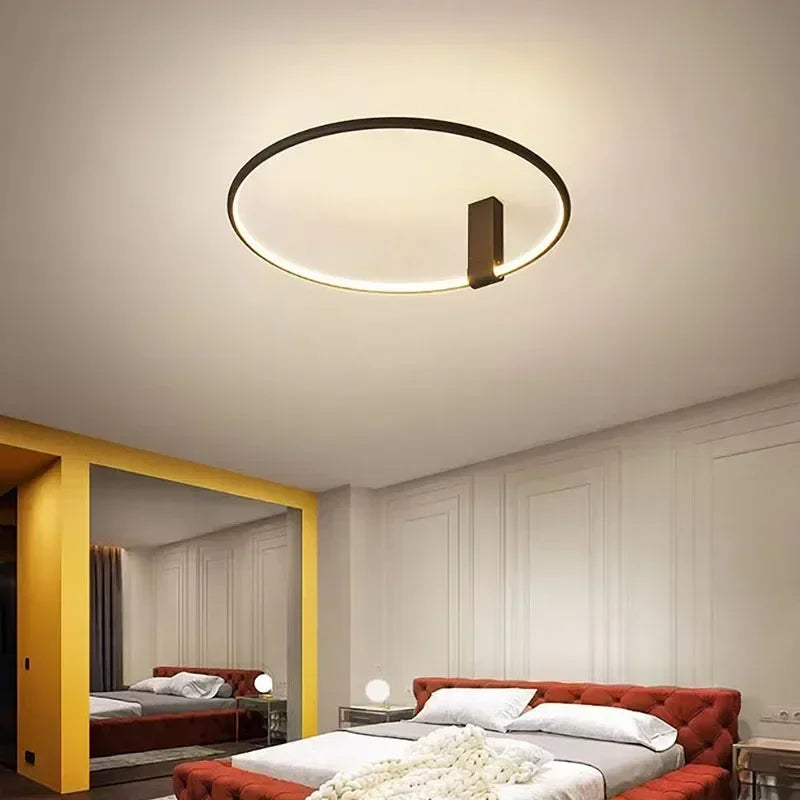 Plafond moderne à LEDs lumière pour chambre salon salle à manger étude rotatif Lustre décoration de la maison luminaire Lustre