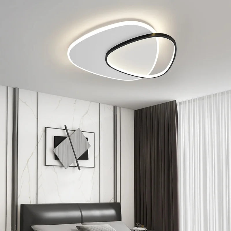 plafonnier led carré moderne avec télécommande pour décoration intérieure - vue 4 sur 13