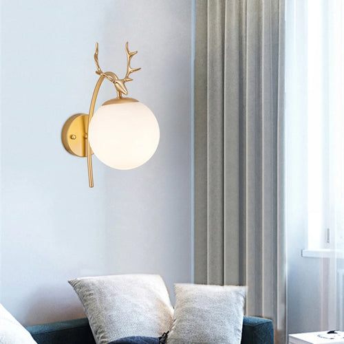 applique murale nordique moderne en fer et verre décorative - vue 5 sur 16