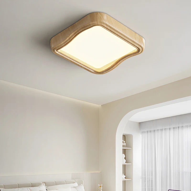 plafonnier nordique en bois pour décoration intérieure moderne - vue 7 sur 14