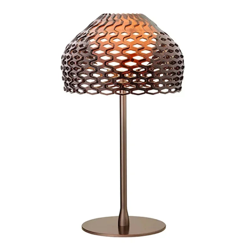 Italy Design Table Lamps Modern Hollow Lampshade Desk Light for Bedroom Living Room - vue 6 sur 8