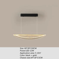 lustre moderne en acrylique avec télécommande pour décoration intérieure