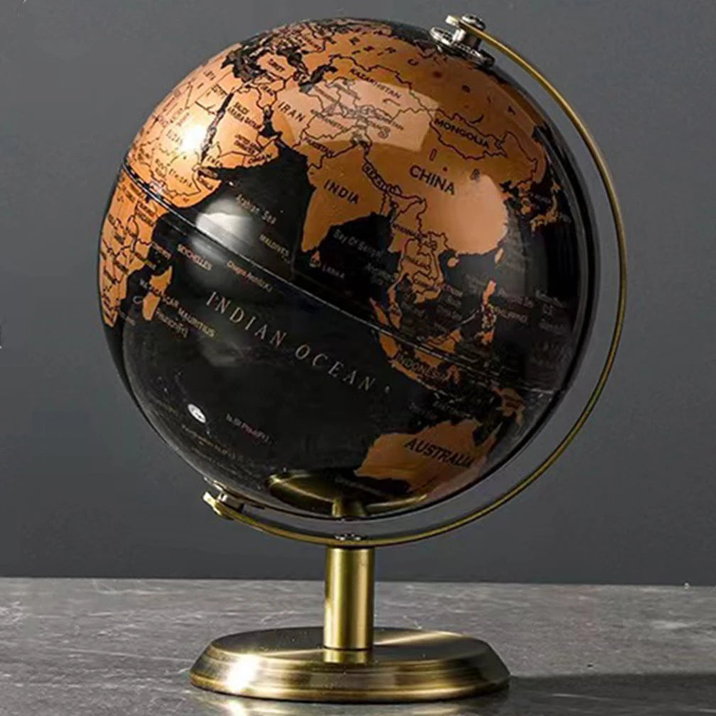carte rétro du globe terrestre pour décoration éducative - vue 2 sur 9