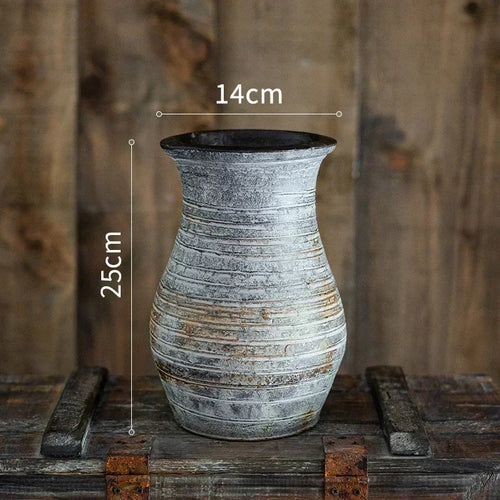 jardinières en poterie rustiques pour décoration intérieure et extérieure - vue 9 sur 25