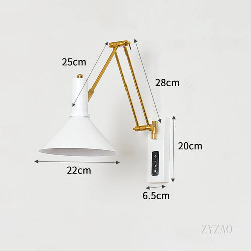 applique à culbuteur lampe led à intensité variable bauhaus projecteur spectre complet - vue 9 sur 9
