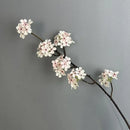 fleurs artificielles en soie pour décoration douce et élégante