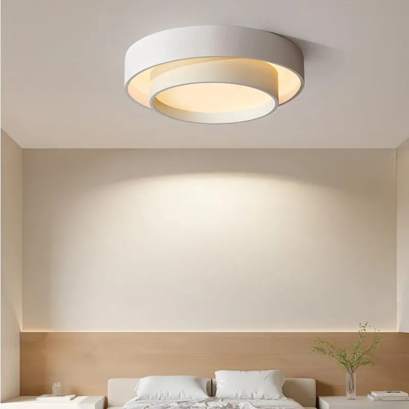 Plafonnier rond moderne led Art plafonnier Studio cuisine chambre allée balcon couloir blanc plafonnier design