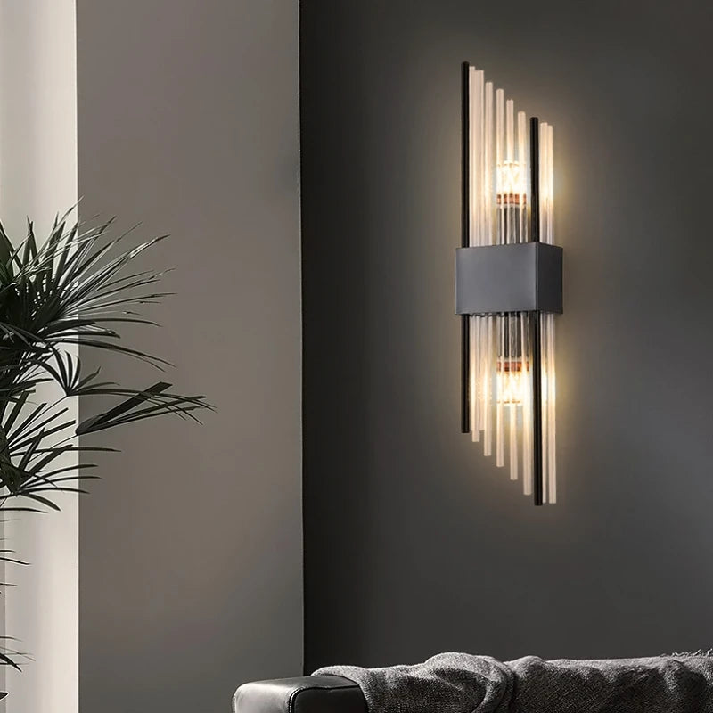 applique murale moderne en verre pour arrière-plan de télévision - vue 4 sur 18