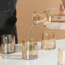 Ensemble verres cristal moderne eau whisky jus