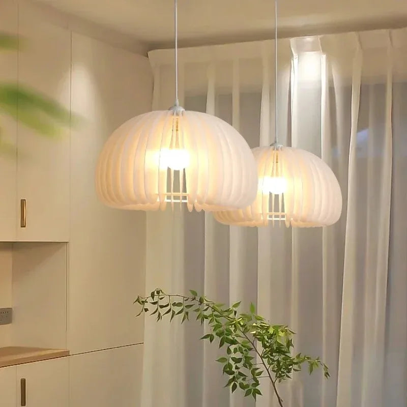 suspension citrouille style nordique moderne luminaire vintage intérieur - vue 2 sur 7