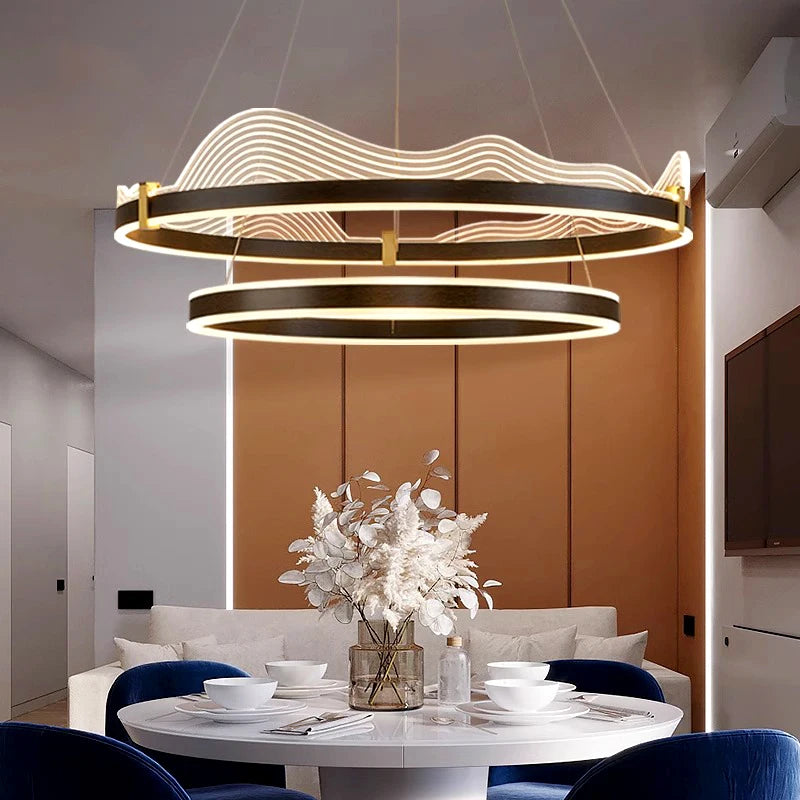 lustre atmosphérique moderne led suspension pour éclairage intérieur