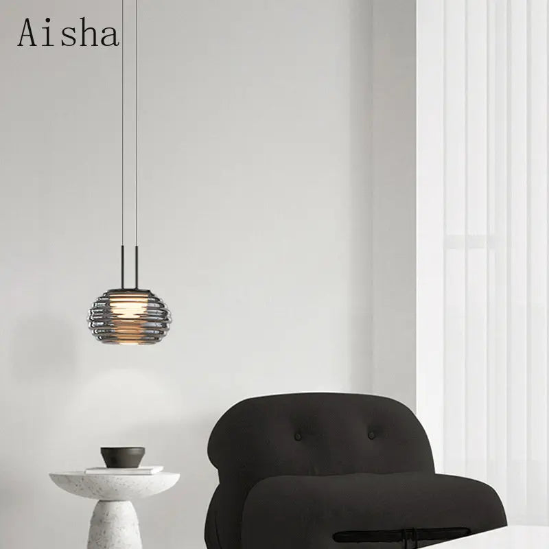 suspension en verre au design moderne pour un intérieur élégant - vue 2 sur 6