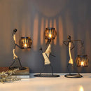bougeoir créatif en fer pour décoration mariage et Noël