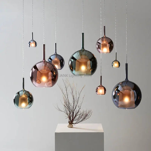 lustres de luxe italiens en bulles de verre pour restaurant - vue 5 sur 14