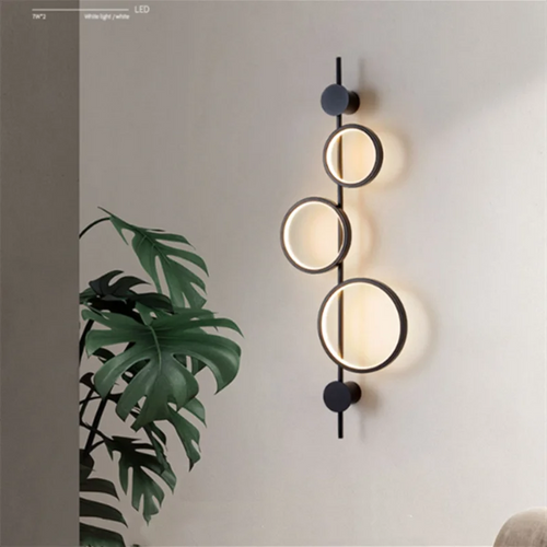 applique murale nordique à led design moderne pour décoration intérieure - vue 2 sur 8