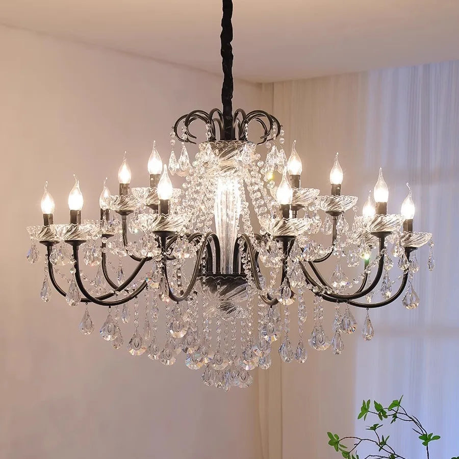 lustre moderne en cristal pour décoration intérieure élégante - vue 3 sur 11