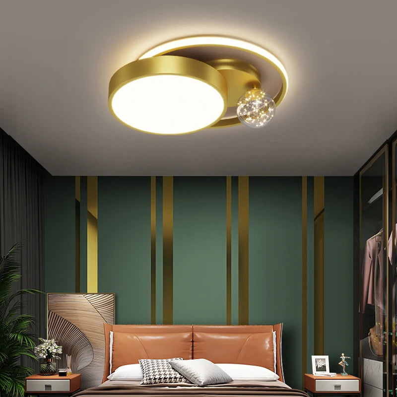 plafonnier led circulaire design nordique pour intérieur moderne - vue 4 sur 8