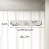 Lustre design longue rectangulaire avec touche coloré Hazel