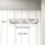 Lustre design longue rectangulaire avec touche coloré Hazel