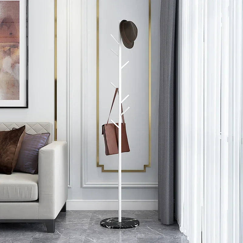 porte-manteau au sol pour vêtements et sacs polyvalent