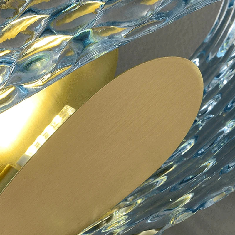 applique murale led de luxe en forme de fleur moderne en cuivre - vue 5 sur 8