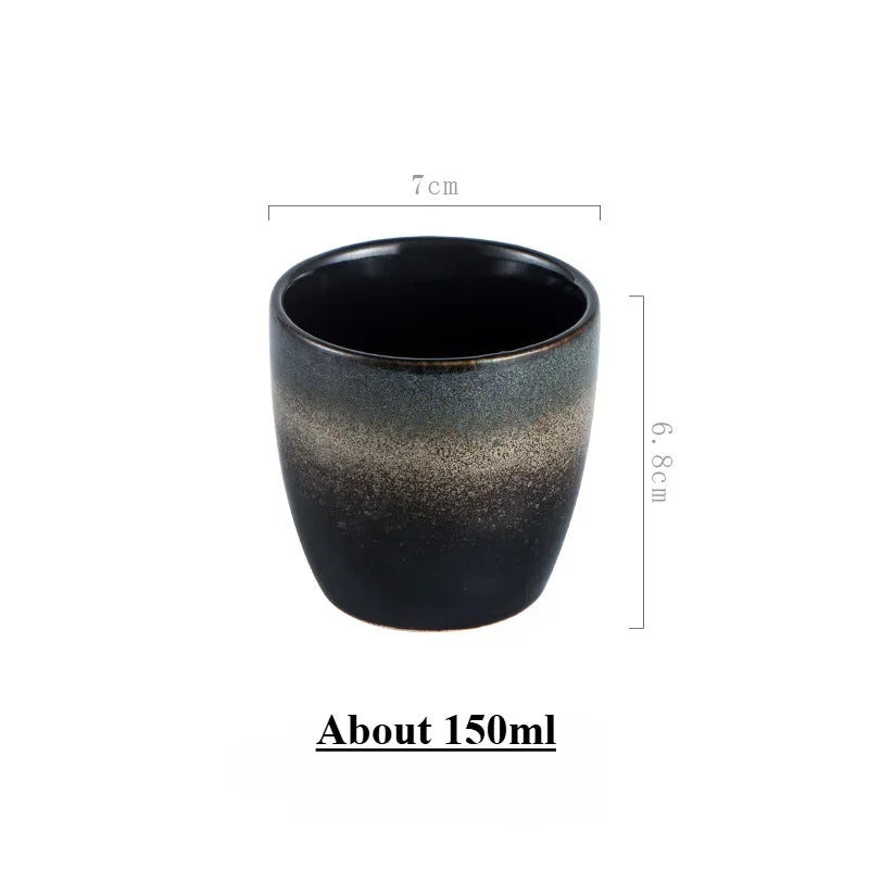 Tasse à thé japonaise ceramique style minimaliste epais - vue 7 sur 7