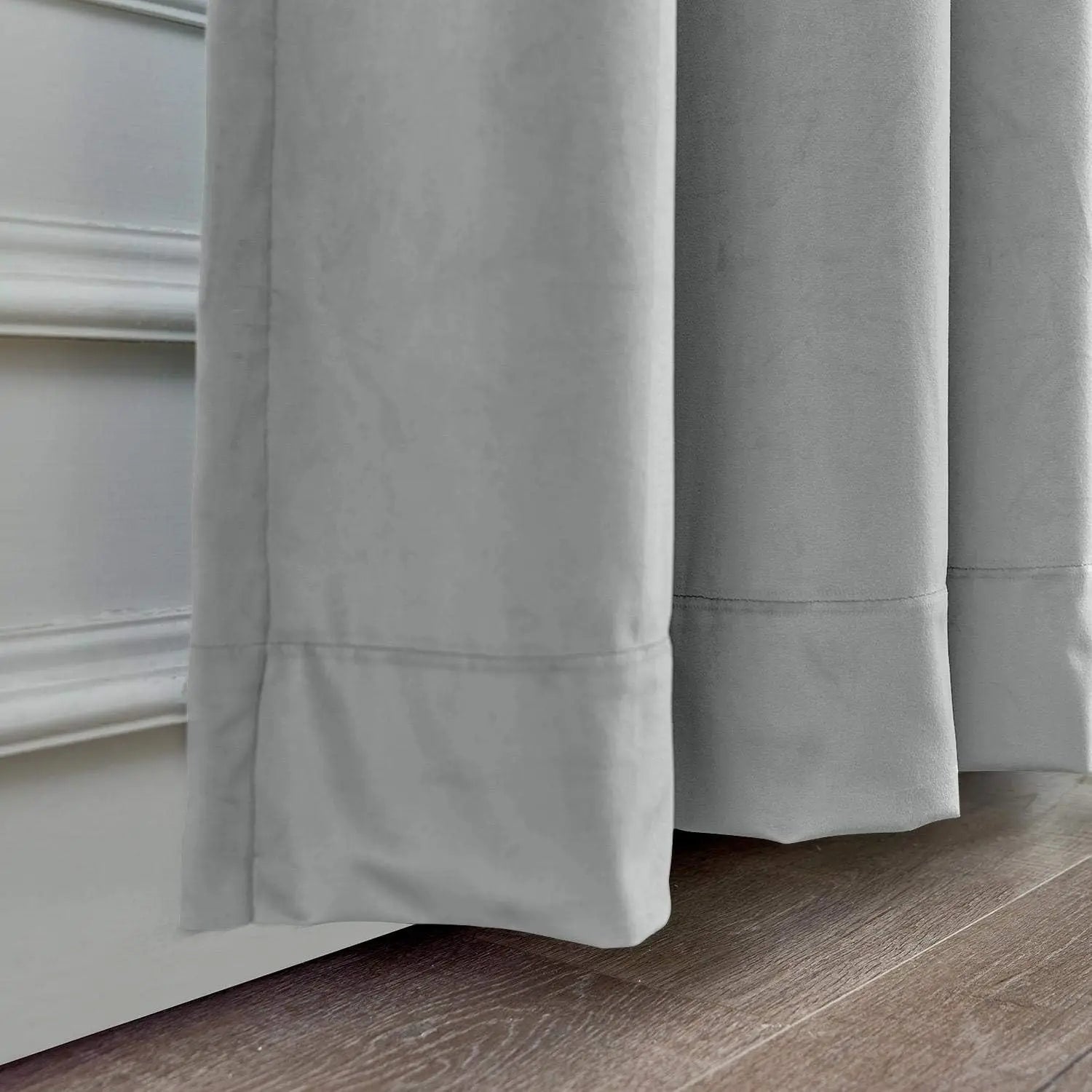 Rideau velours occultant moderne sur mesure salon chambre - vue 9 sur 10