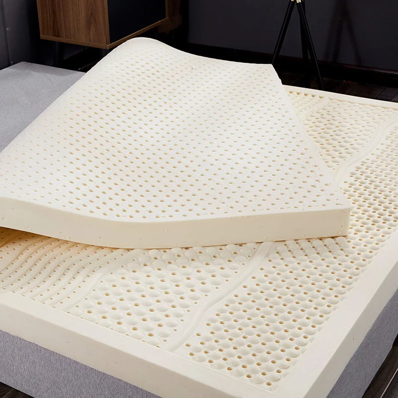 matelas latex naturel avec housse en caoutchouc pur épais