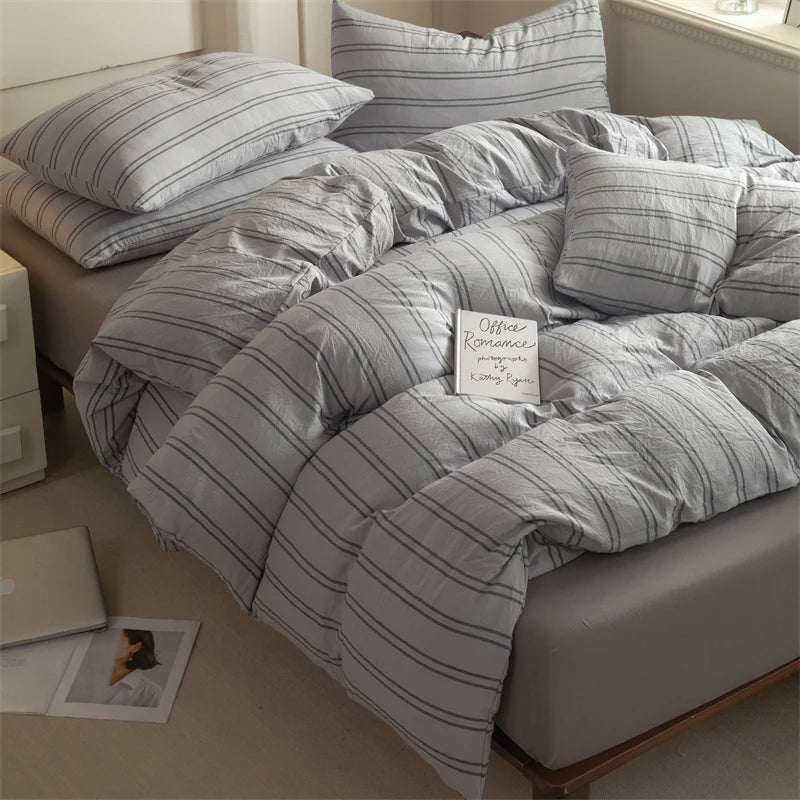 housse de couette à carreaux 150x200 cm taille queen