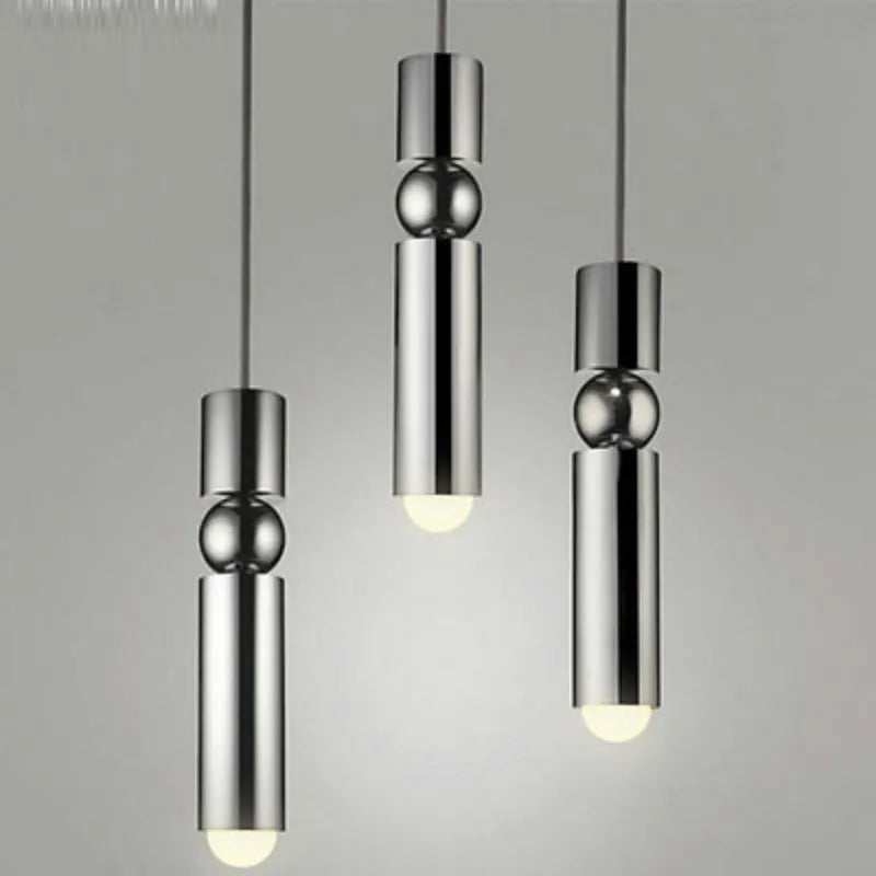 Suspension moderne nordique en métal avec lumière led suspendue - vue 5 sur 13