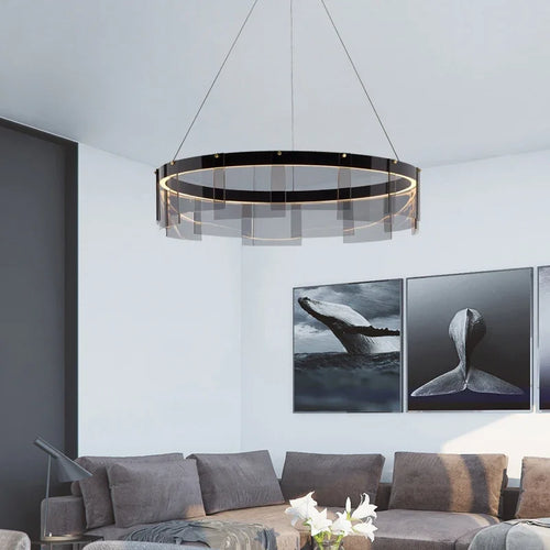 suspension en verre moderne pour un éclairage élégant et minimaliste - vue 2 sur 9
