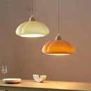 Suspension nordique médiévale en bois et verre