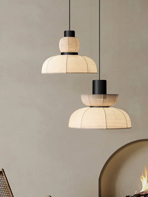 lustre wabi sabi minimaliste led pour restaurant bar - vue 2 sur 14
