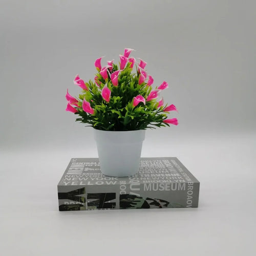 plante artificielle bonsaï fleur en pot décoration intérieure et extérieure - vue 11 sur 13