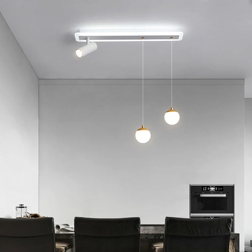 Plafonnier led acrylique projecteur spots - vue 6 sur 10