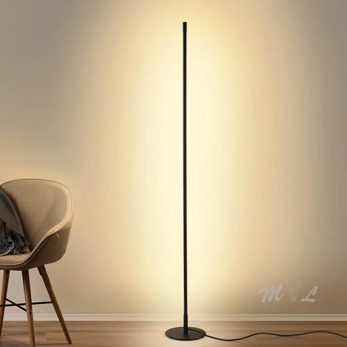Colonne lampadaire LED lampe sur pied moderne lampadaires simples pour salon Foyer à côté de la lampe 18W luminaire de sol à intensité variable
