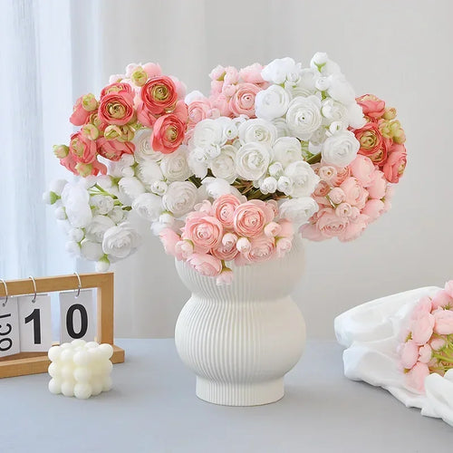 bouquet de roses artificielles pour décoration de balcon - vue 4 sur 22