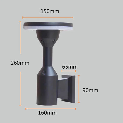 applique murale extérieure lampe de jardin étanche pour espaces résidentiels - vue 3 sur 8