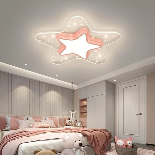 plafonnier ciel étoilé pour chambre d'enfant décoration nordique chaleureuse - vue 4 sur 12