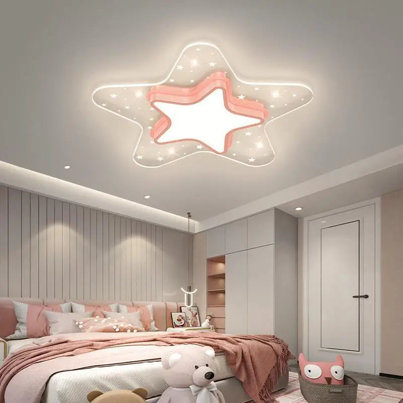 plafonnier ciel étoilé pour chambre d'enfant décoration nordique chaleureuse - vue 3 sur 12