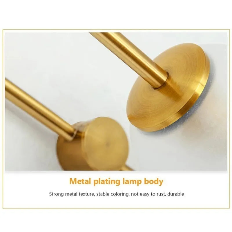 Applique murale led verre luxe intérieur chambre salon maison