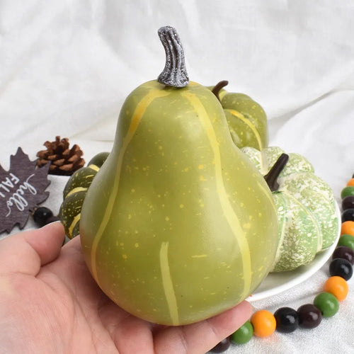 citrouilles décoratives en mousse pour décorations dHalloween et automne - vue 3 sur 22