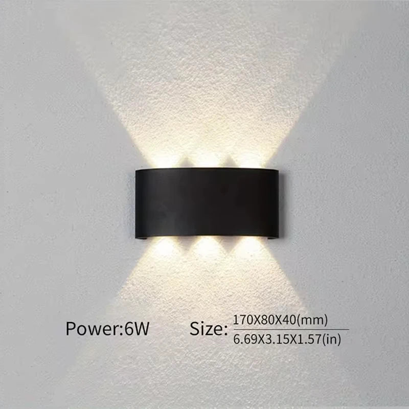 applique murale extérieure led étanche pour éclairage moderne - vue 6 sur 7