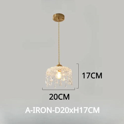 lustre vintage en cristal led design floral élégant - vue 15 sur 14