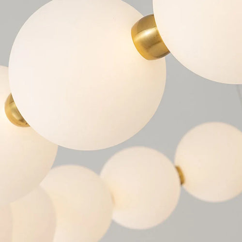 suspension en laiton design nordique led réglable - vue 5 sur 12